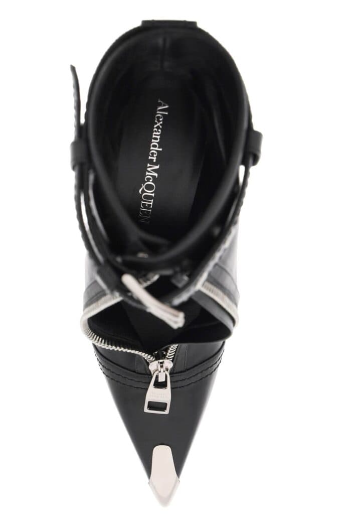 ALEXANDER MCQUEEN 'slash Biker' Ankle Boots