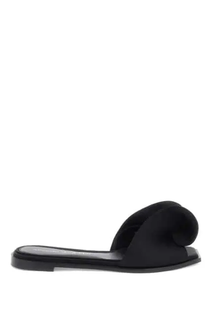 Alexander Mcqueen Slides With Silk Detail