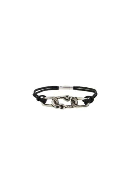 ALEXANDER MCQUEEN "snake And Skull Bracelet With Intricate