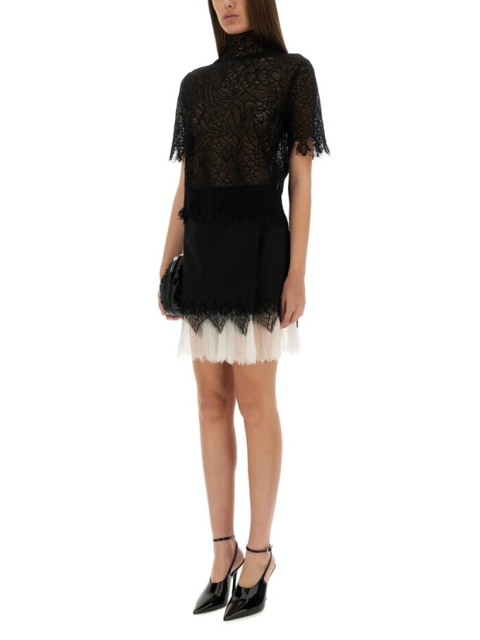 Alexander Mcqueen SPIDER WEB LACE MINISKIRT