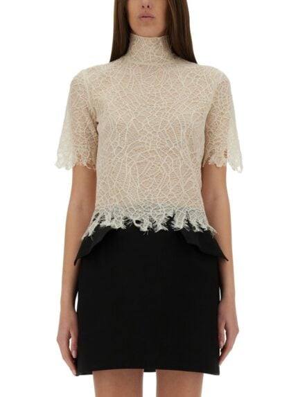 Alexander Mcqueen SPIDER WEB LACE TOP