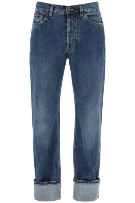 ALEXANDER MCQUEEN Straight Fit Jeans In Selvedge Denim