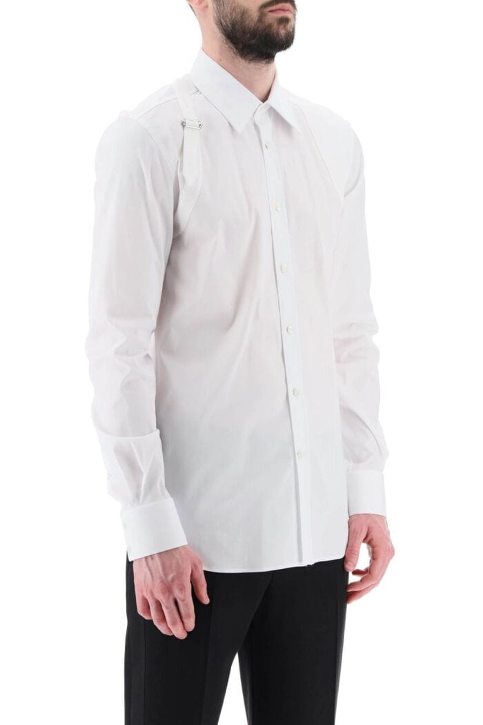 ALEXANDER MCQUEEN Stretch Cotton Harness Shirt