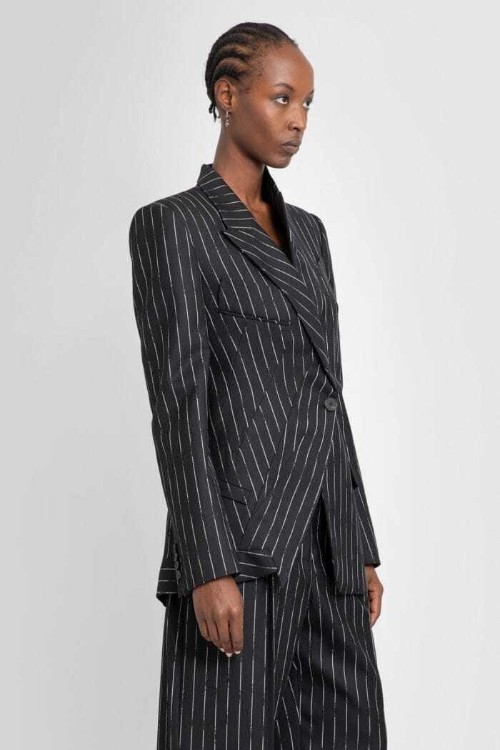 ALEXANDER MCQUEEN Striped Double-breasted Blazer