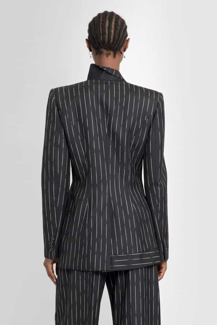 ALEXANDER MCQUEEN Striped Double-breasted Blazer