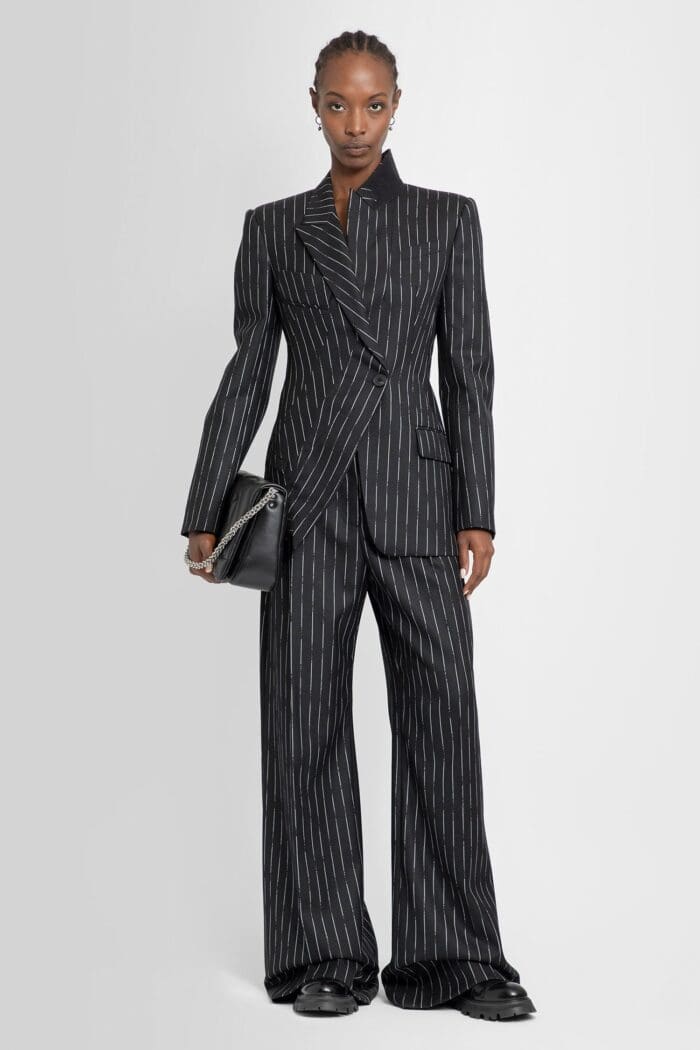 ALEXANDER MCQUEEN Striped Double-breasted Blazer