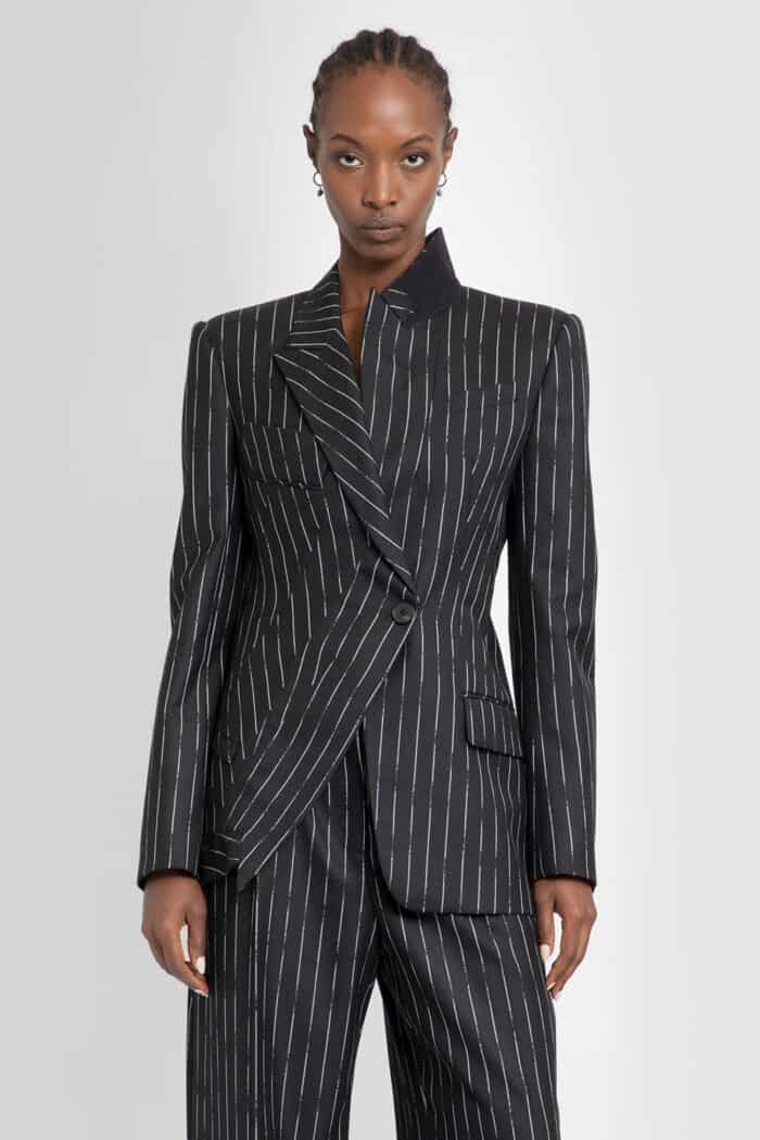 ALEXANDER MCQUEEN Striped Double-breasted Blazer