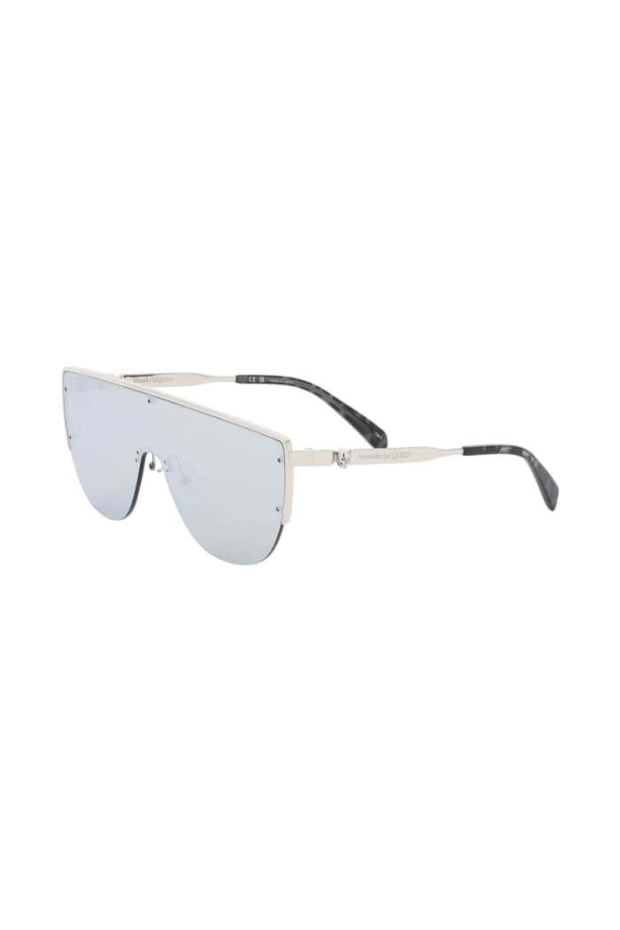 ALEXANDER MCQUEEN Sunglasses With Mirrored Lenses And Mask-style Frame