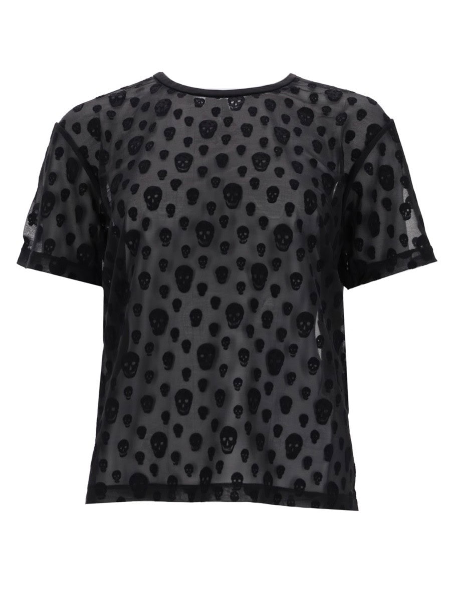Alexander Mcqueen T-SHIRT WITH "SKULL" PATTERN