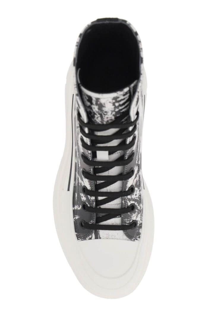 Alexander Mcqueen 'tread Slick Graffiti' Ankle Boots