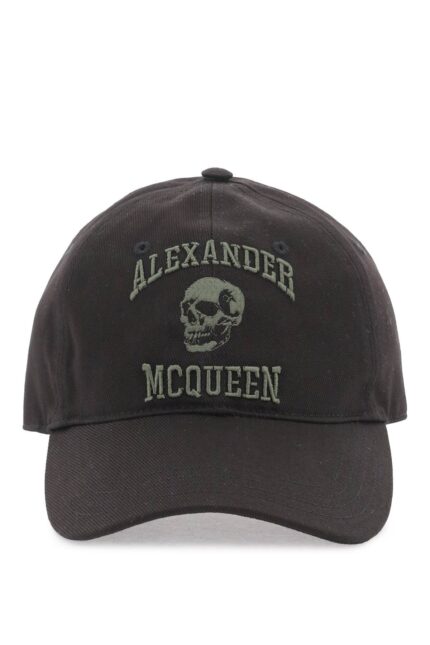 ALEXANDER MCQUEEN Varsity Skull Baseball Cap