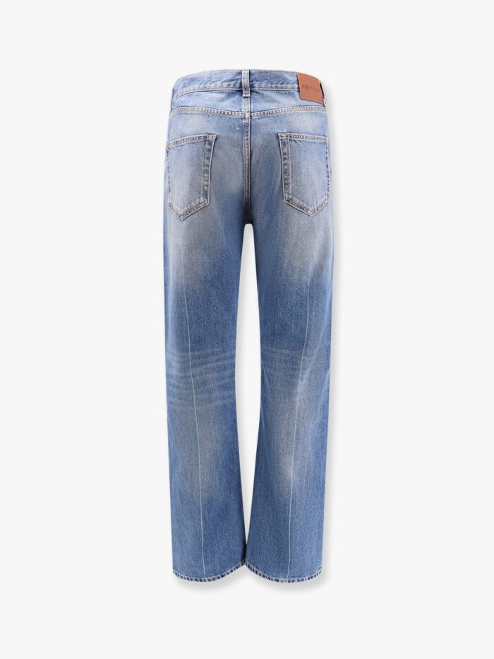 Alexander Mcqueen Washed Blue Straight Leg Jeans