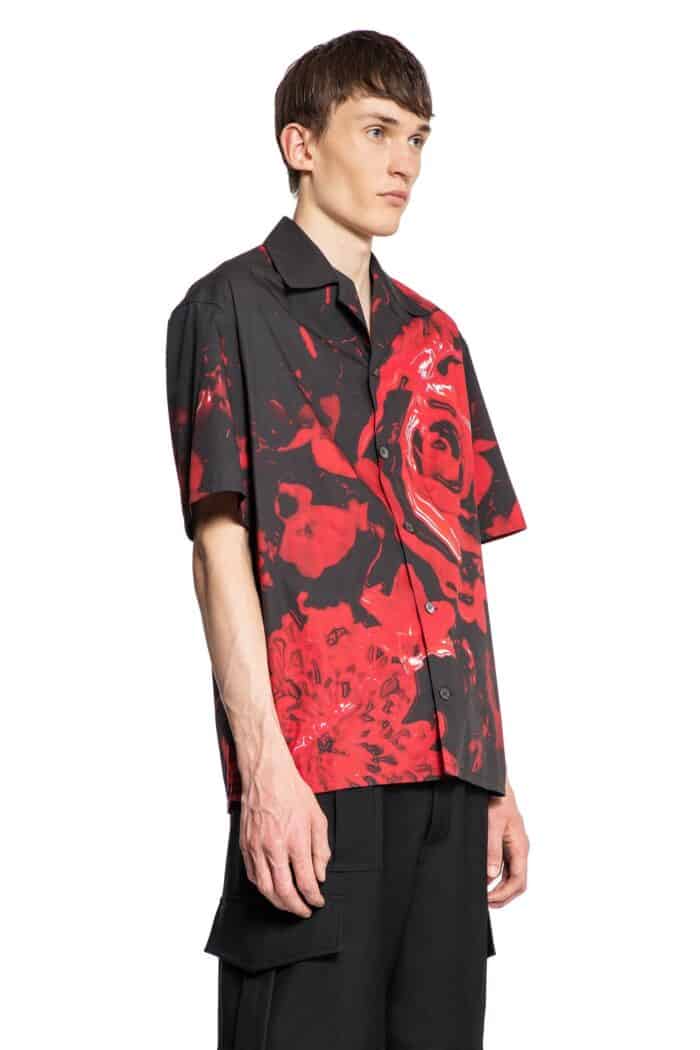 ALEXANDER MCQUEEN Wax Flower Hawaiian Shirt