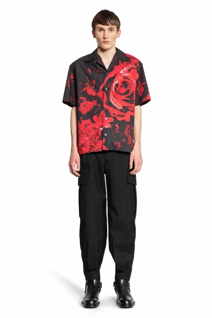 ALEXANDER MCQUEEN Wax Flower Hawaiian Shirt