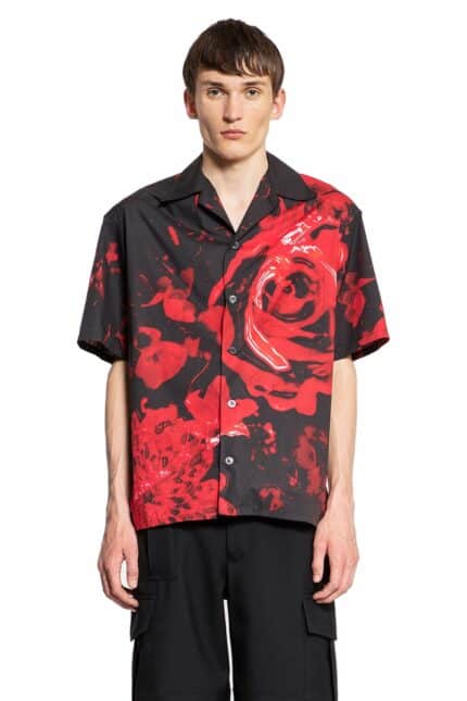 ALEXANDER MCQUEEN Wax Flower Hawaiian Shirt