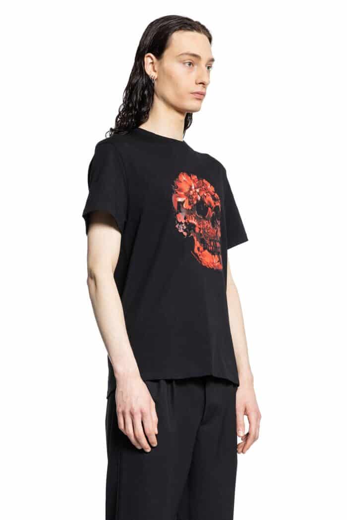 ALEXANDER MCQUEEN Wax Flower Skull T-shirt