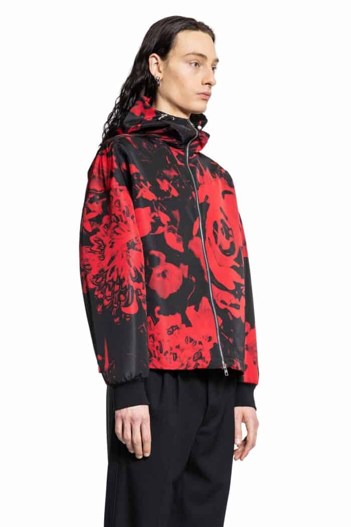 ALEXANDER MCQUEEN Windbreaker Wax Floral Print