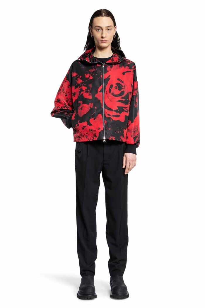 ALEXANDER MCQUEEN Windbreaker Wax Floral Print