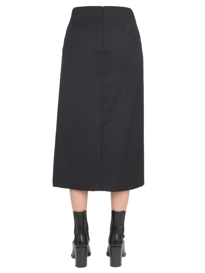 Alexander Mcqueen WOOL AND MOHAIR SKIRT