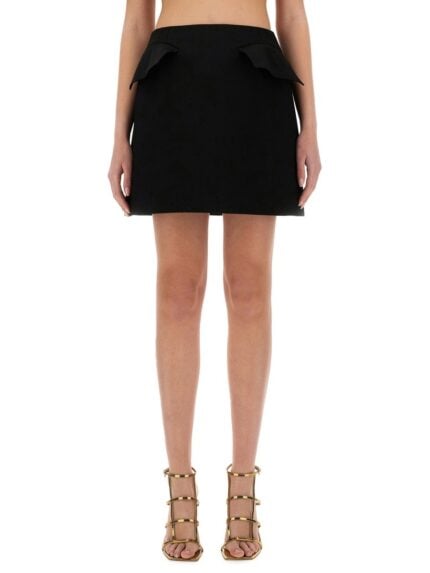 Alexander Mcqueen WOOL MINI SKIRT