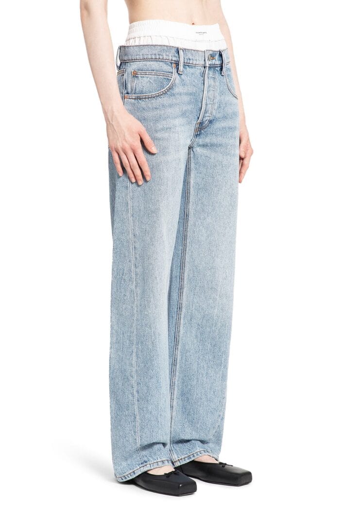 ALEXANDER WANG Balloon Jeans With Pre-styled Boxers