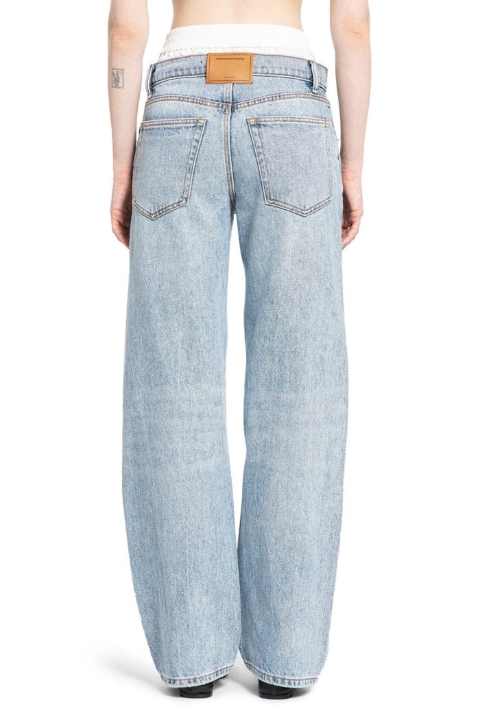 ALEXANDER WANG Balloon Jeans With Pre-styled Boxers