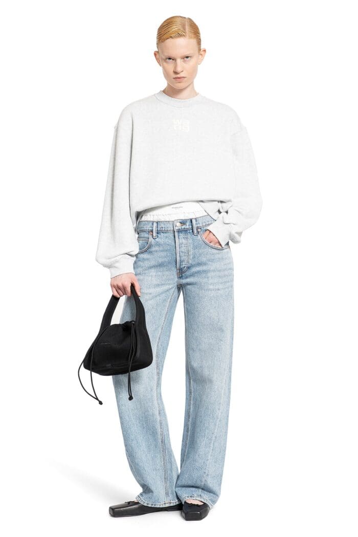 ALEXANDER WANG Balloon Jeans With Pre-styled Boxers