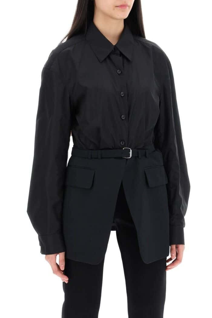 ALEXANDER WANG Bimaterial Jacket With Belt