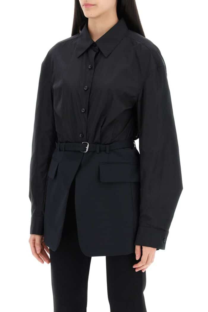 ALEXANDER WANG Bimaterial Jacket With Belt