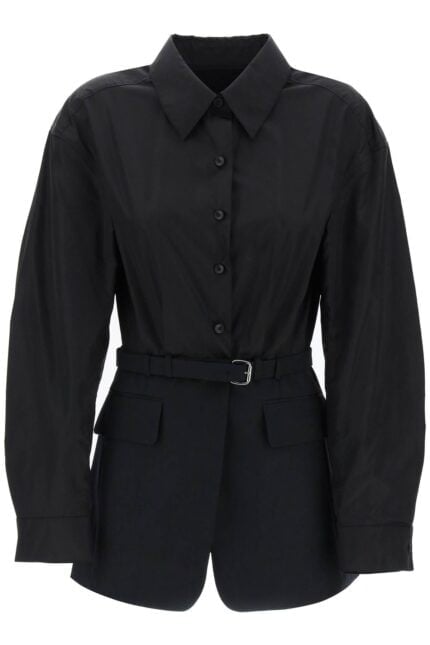 ALEXANDER WANG Bimaterial Jacket With Belt