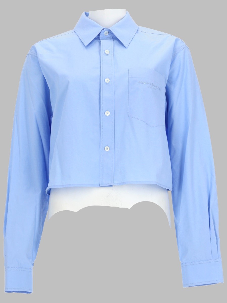 Alexander Wang CAMICIA CROP CON LOGO