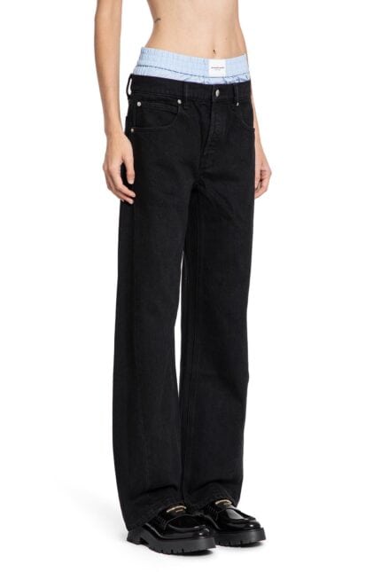 ALEXANDER WANG Cotton Balloon Jeans With Pre-styled Boxers