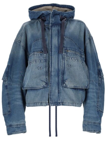 Alexander Wang COTTON DENIM CARGO JACKET