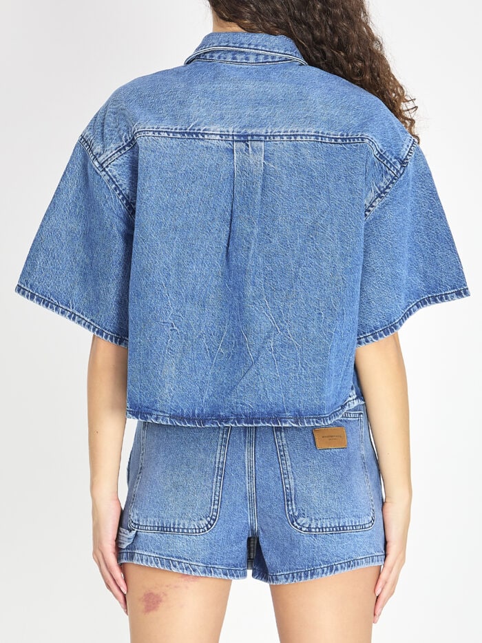 Alexander Wang Cropped denim shirt