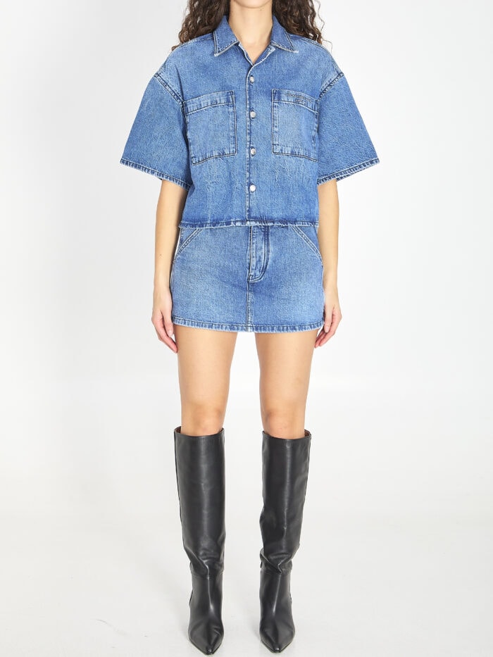 Alexander Wang Cropped denim shirt
