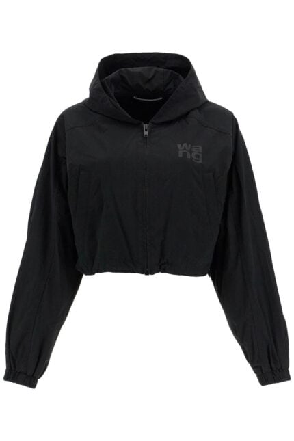 ALEXANDER WANG Cropped Hooded Jacket With