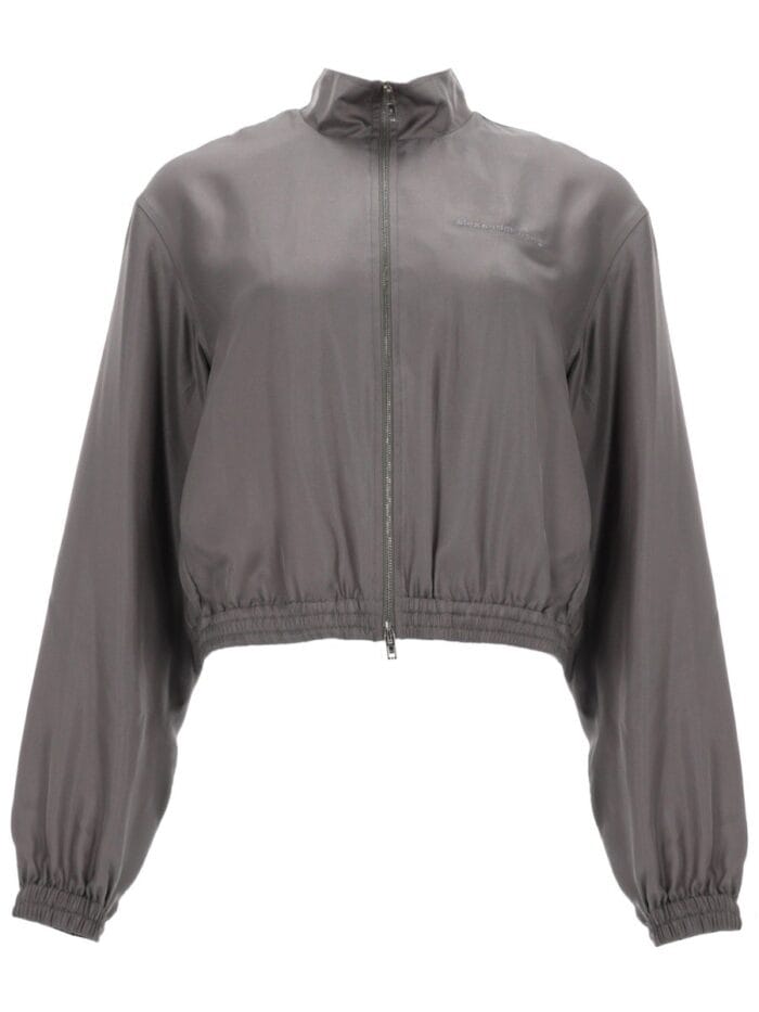 Alexander Wang CROPPED JACKET WITH LOGO