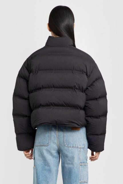 ALEXANDER WANG Cropped Reflective Logo Puffer