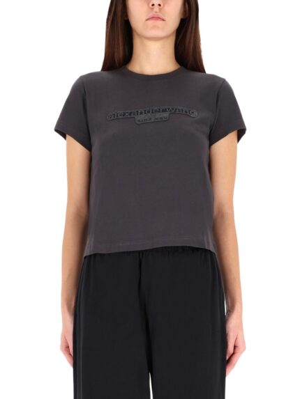 Alexander Wang EMBOSSED LOGO T-SHIRT