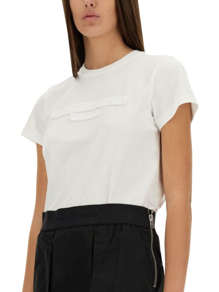 Alexander Wang EMBOSSED LOGO T-SHIRT