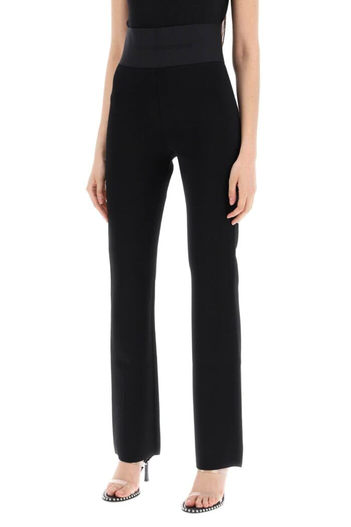 ALEXANDER WANG Flared Pants With Branded Stripe