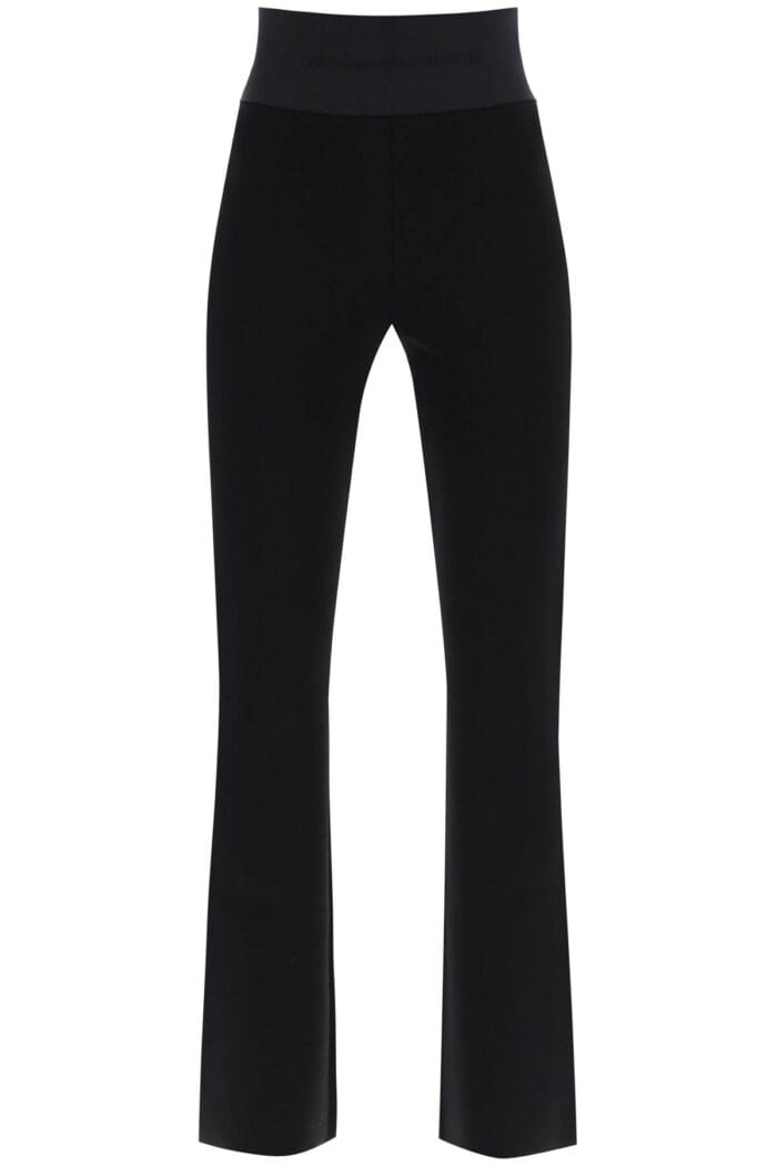 ALEXANDER WANG Flared Pants With Branded Stripe