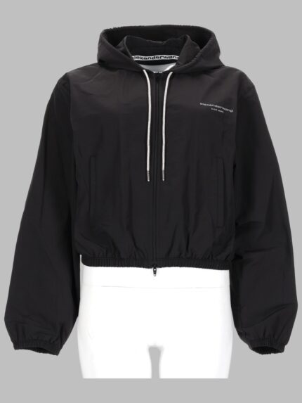 Alexander Wang GIACCA CON CAPPUCCIO E LOGO