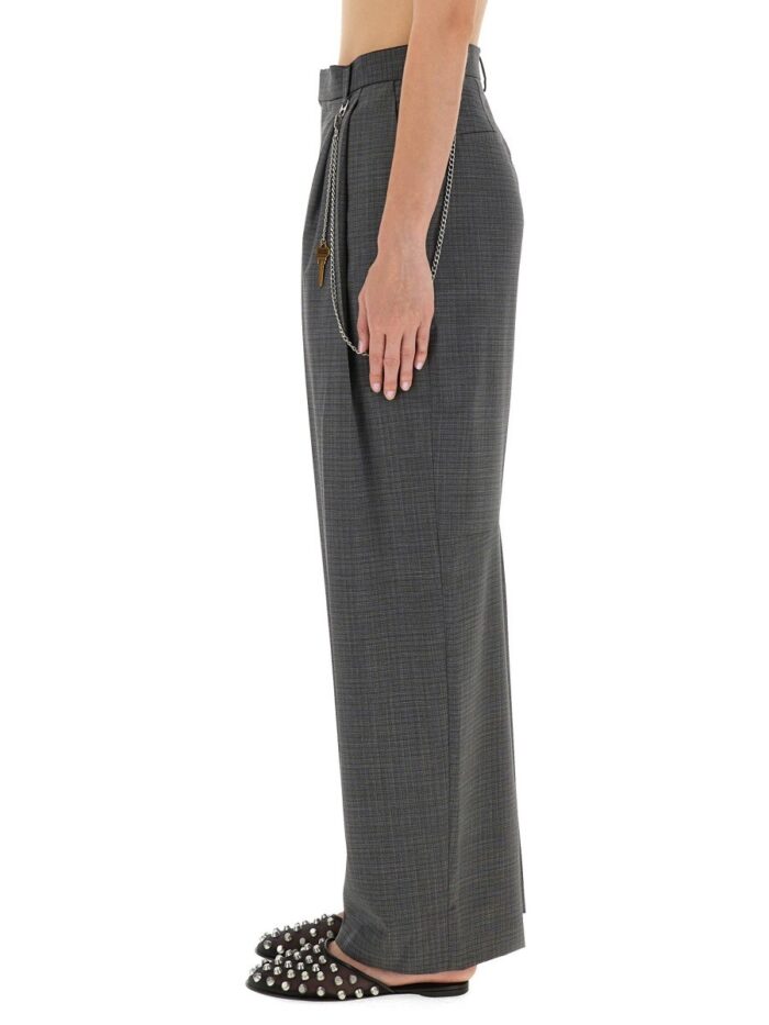 Alexander Wang GRAY WOOL BLEND PANTS