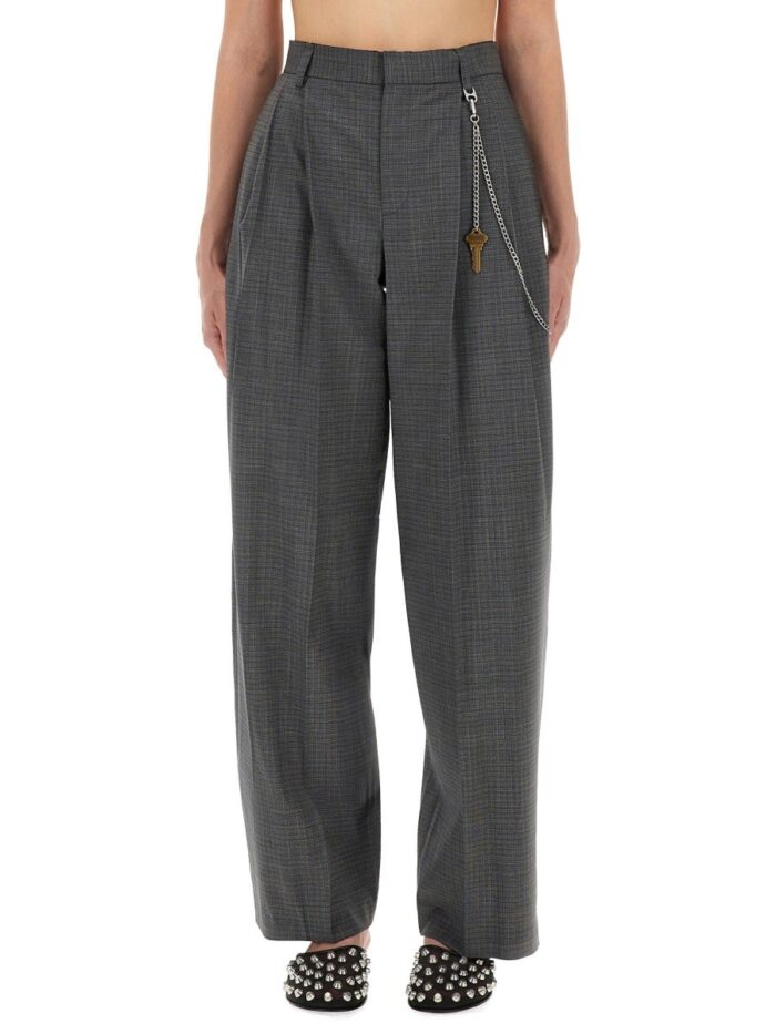 Alexander Wang GRAY WOOL BLEND PANTS