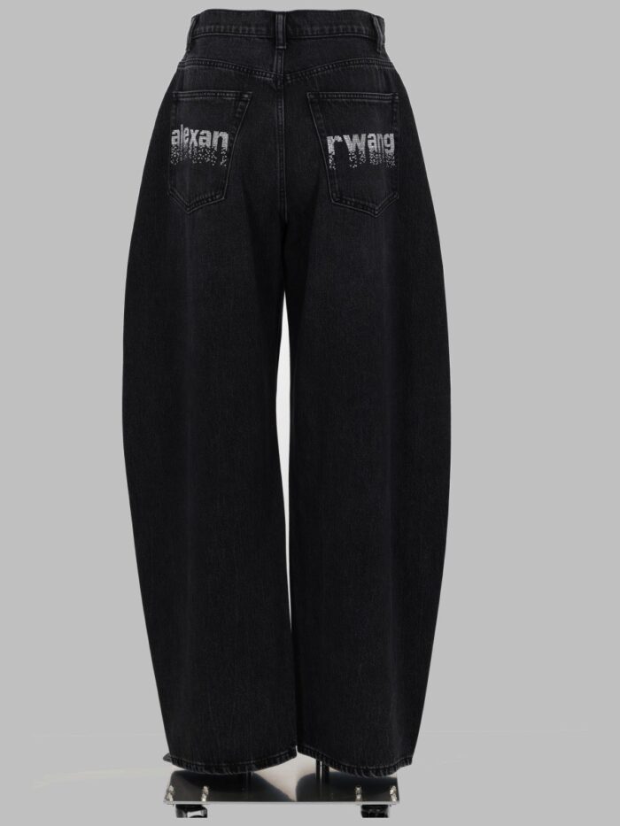 Alexander Wang JEANS "BLOW UP" CON LOGO IN STRASS