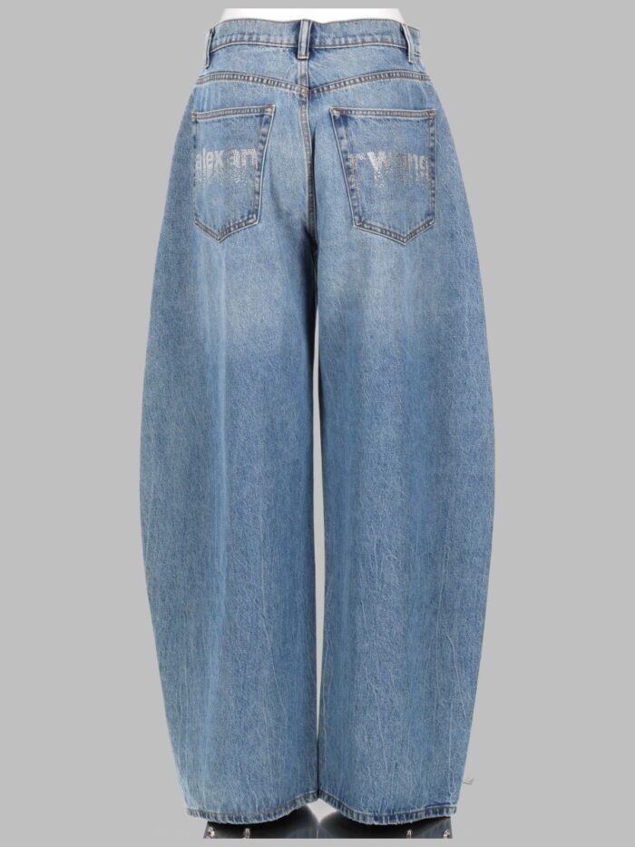 Alexander Wang JEANS "BLOW UP" CON LOGO IN STRASS