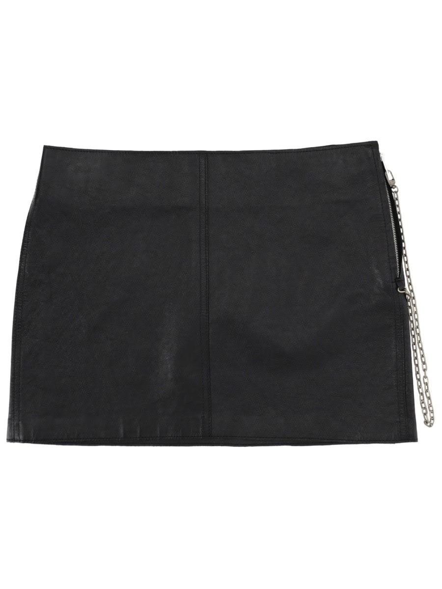 Alexander Wang LEATHER MINISKIRT
