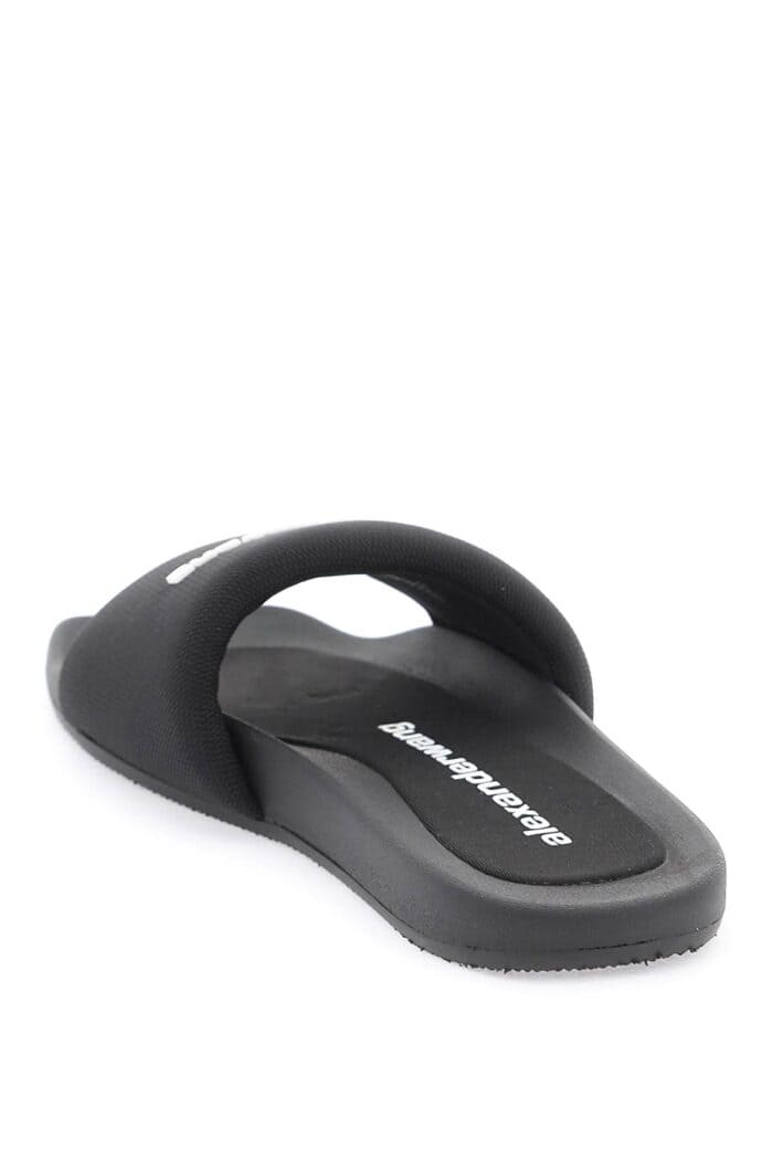 ALEXANDER WANG Logo Strap Slipper With Branded