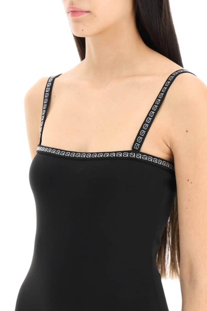 Alexander Wang Mini Dress With Crystal Trims